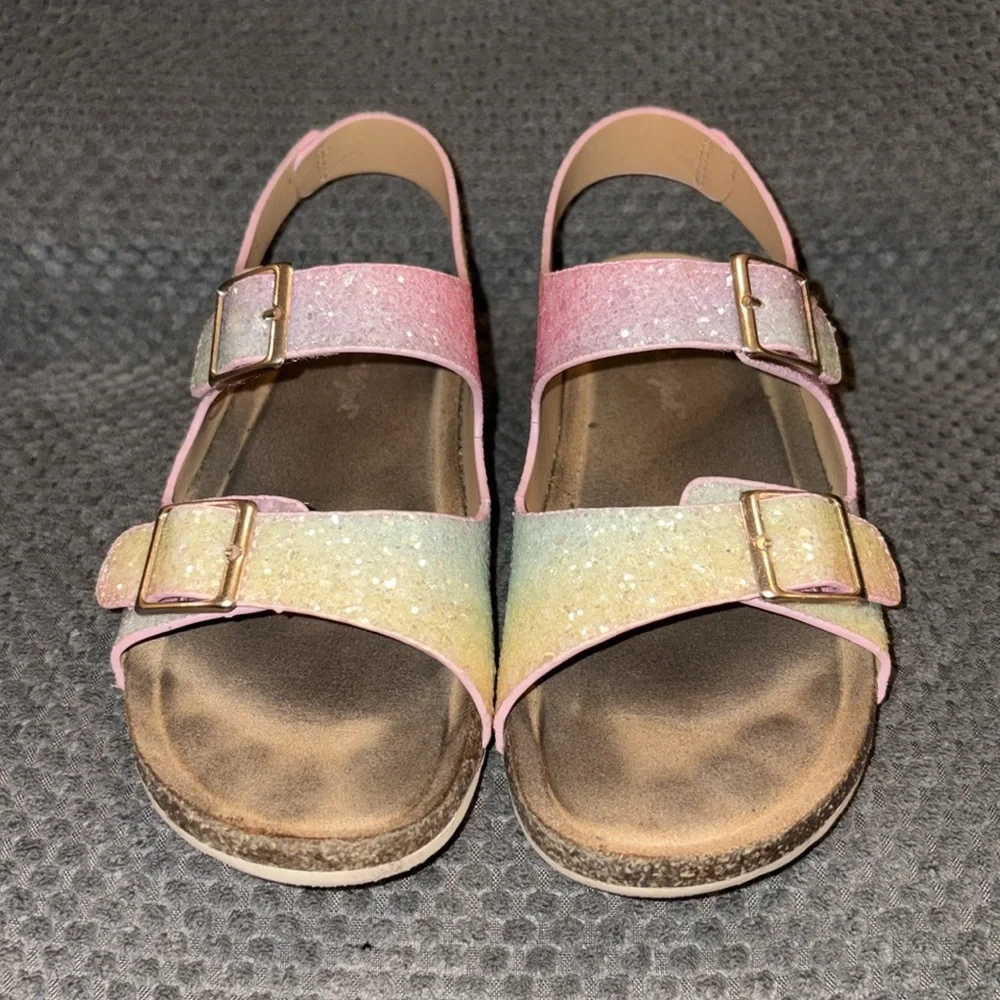 Girls Cat and Jack glitter sandals